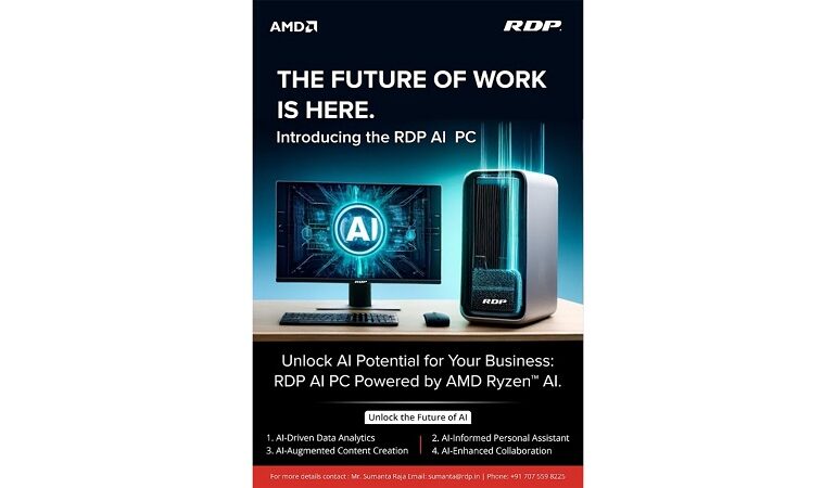 India Welcomes Its First AI Desktop PC: RDP Unveils Groundbreaking Technology Powered by AMD Ryzen™ AI Processor